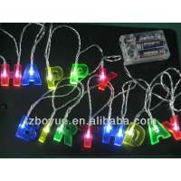 Battery Operated LED letter light. LED battery fairy light chain, LED Christmas battery light.happy birthday light