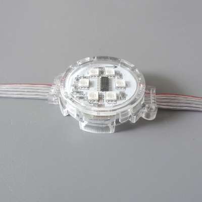 50mm full color dmx ball 3d led lighting led pixel module Artnet node