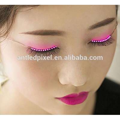 wholesale price new arrival Sound Interactive Flashing Led eyelashes